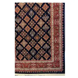 فرش گبه زمینه سرمه ایی کد H50206