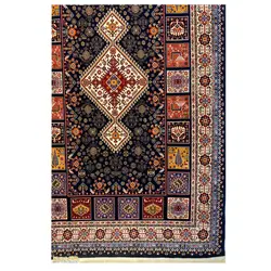 فرش گبه زمینه ذغالی کد H50204