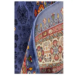فرش گبه زمینه سرمه ایی کد H50204