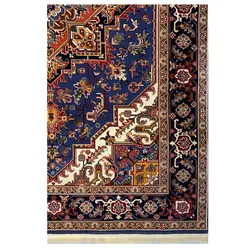 فرش گبه زمینه آبی کاربنی کد H50202