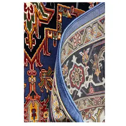 فرش گبه زمینه آبی کاربنی کد H50202