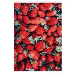 فرش اشپزخانه طرح توت فرنگی کد 100486