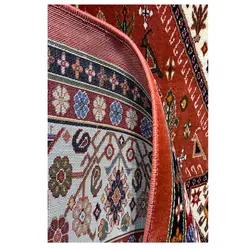 فرش گبه زمینه لاکی کد H50201