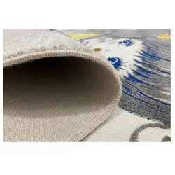 فرش کودک دختر با سگ سفید کدSB946