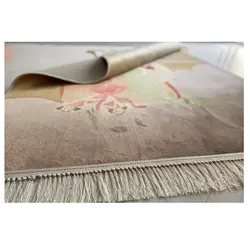 فرش کودک اختصاصی طرح خرگوش نقره ای