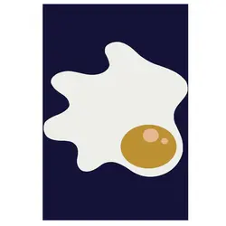 فرش کودک طرح تخم مرغ نیمرو کد SB943