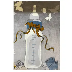 فرش کودک طرح کالسکه نوزاد کد SB940