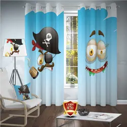 ست پرده فرش اتاق کودک دزد دریاییB126