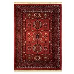 فرش ماشینی ترکمن 500 شانه طرح بلوچ کد B316
