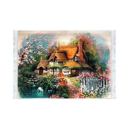 تابلو فرش کلاریس طرح کلبه هیزمی