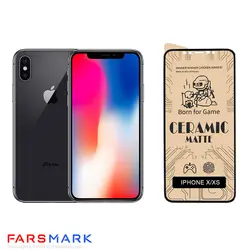 گلس سرامیکی مات گوشی آیفون Apple iPhone X