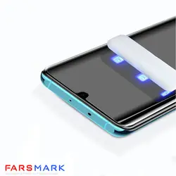 گلس فول چسب Honor 70 با چسپ UV