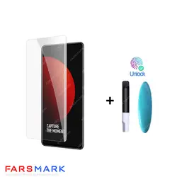 گلس فول چسب شفاف Xiaomi 12S Pro با چسپ UV