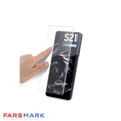 گلس فول چسب مات Samsung Galaxy S21 Ultra 5G با چسپ UV