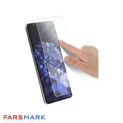 گلس فول چسب مات Samsung Galaxy S21 با چسپ UV