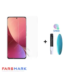 گلس فول چسب شفاف Xiaomi 12 Pro با چسپ UV