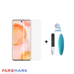 گلس فول چسب شفاف Honor 50 با چسپ UV