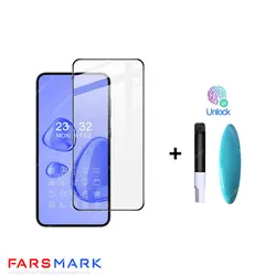 گلس فول چسب شفاف Samsung Galaxy S23 Plus با چسپ UV