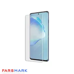 گلس فول چسب شفاف Samsung Galaxy S23 Plus با چسپ UV