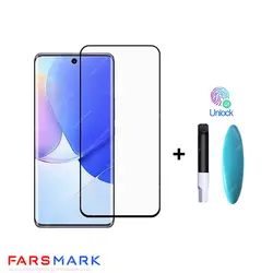 گلس فول چسب مات Huawei Nova 8 با چسپ UV
