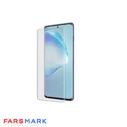 گلس فول چسب شفاف Samsung Galaxy S22 Ultra 5G با چسپ UV