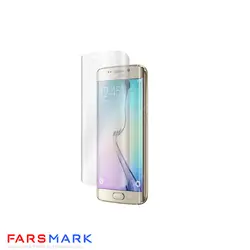 گلس فول چسب شفاف Samsung Galaxy S6 Edge با چسپ UV