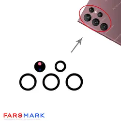 قیمت شیشه دوربین اصلی سامسونگ Samsung Galaxy S22 Ultra 5G