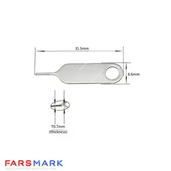 سوزن سیمکارت اصلی گوشی موبایل مدل F2023