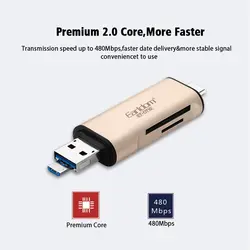 کارت خوان چند کاره ارلدم Earldom 3in1 Card Reader