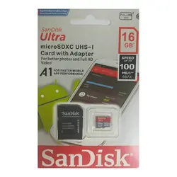 کارت حافظه سن دیسک 16 گیگابایت Sandisk Ultra UHS-I A1