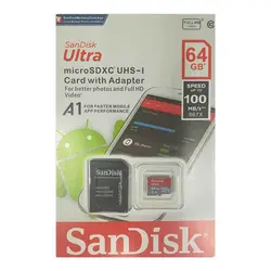 کارت حافظه سن دیسک 64 گیگابایت Sandisk Ultra UHS-I A1