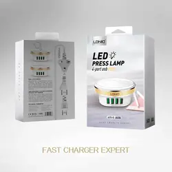 شارژر رومیزی و چراغ خواب الدینیو LDNIO A4406 Desktop Charger