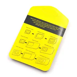 تبديل سيم کارت های نانو و ميکرو Nano Sim Adapter به 5 در 1