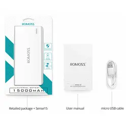 پاوربانک روموس Romoss Sense 15 Power Bank