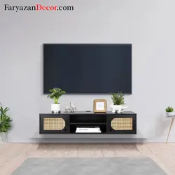 میز تلویزیون دیواری فریازان دکور مدل bayou-k1 - فریازان دکور