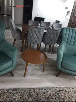 میز جلو مبلی و عسلی فریازان دکور مدل لبه دار چوب بلوط