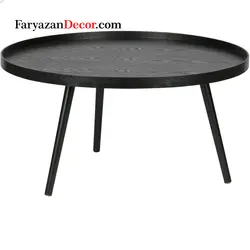 میز جلو مبلی و عسلی فریازان دکور مدل لبه دار چوب بلوط