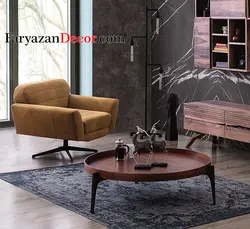 میز جلو مبلی لبه دار فریازان دکور مدل P99