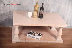 میز جلو مبلی فریازان دکور مدل انگلیسی بلوط