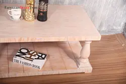 میز جلو مبلی فریازان دکور مدل انگلیسی بلوط