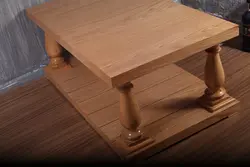 میز جلو مبلی فریازان دکور مدل انگلیسی بلوط