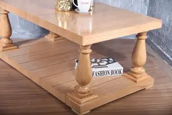 میز جلو مبلی فریازان دکور مدل انگلیسی بلوط