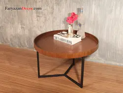 میز جلو مبلی لبه دارفریازان دکور مدل  P1