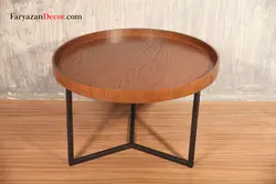میز جلو مبلی لبه دارفریازان دکور مدل  P1