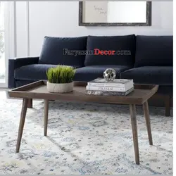 میز جلو مبلی فریازان دکور مدل لبه دار