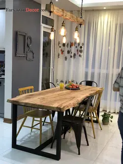 میز غذا خوری فریازان دکور مدل روستیک - فریازان دکور