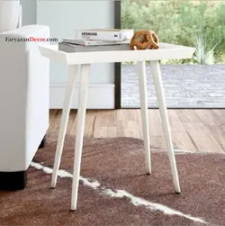 میز کنار مبلی لبه دار فریازان دکور مدل مسطتیل - فریازان دکور