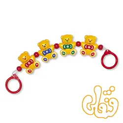آویز کریر خرس جغجغه ای تولو Little Friends Stroller Rattle 87120