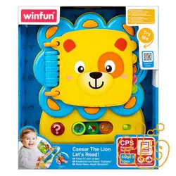 کتاب موزیکال آموزشی شیر وین فان Caesar The Lion Let's Read 9209 — فنقلی توی
