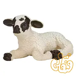 فیگور بره صورت سیاه دراز کشیده موجو Black Faced Lamb Lying Down 387060 — فنقلی توی